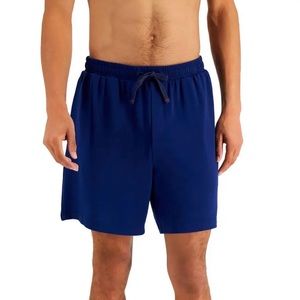 Club Room Mens Comfy Sleepwear Nightwear Sleep Short Loungewear Blue Large